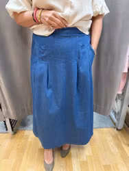 Jeanskjol med resår baktill