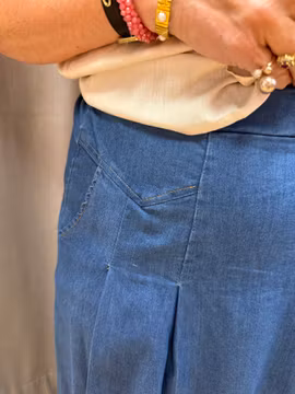 Jeanskjol med resår baktill