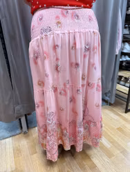 Ljusrosa kjol med smock