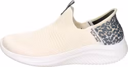 Cremé färgade slip-ins sneakers