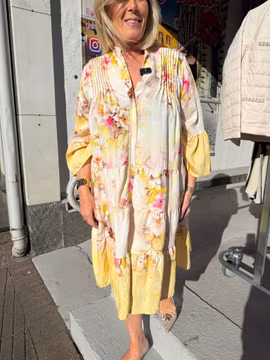 Ingrid klänning gul