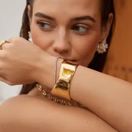 Celine tennisarmband ljusrosa guld