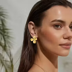 Lilly örhänge gul