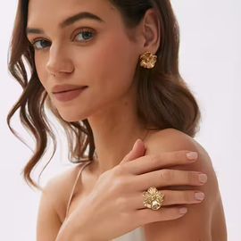 Daisy örhängen guld