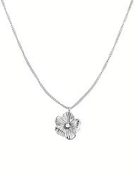 Daisy crystal halsband silver
