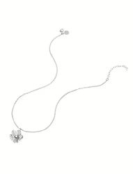 Daisy crystal halsband silver
