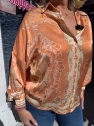 Orange satinblus when you danced
