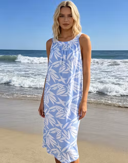 Summery dress blå