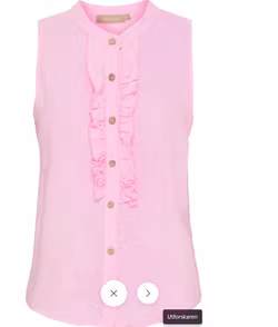 Rosa ärmlös blus