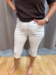 Vita stretchiga capri byxor
