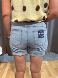 Jeansshorts Bleach Blue