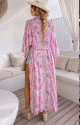 Bree Boho Kimono Rosa