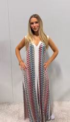 Sundress rosa/blåmönstrad