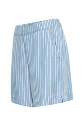 Blå korta shorts med vita ränder