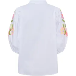 Vit skjorta med broderade detaljer