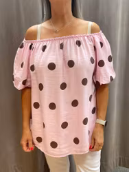 Rosa prickig blus