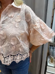 LUCKA 11 - Rosa blus med puffärm - ord. pris 499 kr