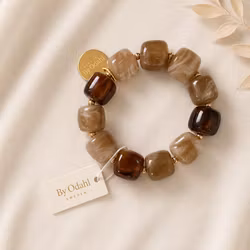 Chunky armband beige