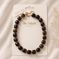Chunky halsband mörkbrun