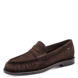 Mörkbruna mocca loafers