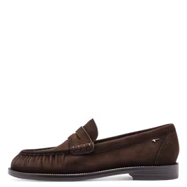 Mörkbruna mocca loafers