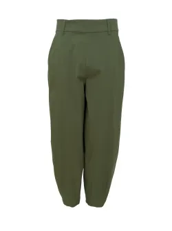 BCBEATE armygröna superstretch barrel byxor