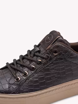 Crocomönstrade platåsneakers
