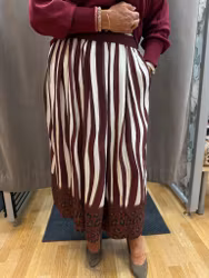 Bordeaux djurmönstrad kjol