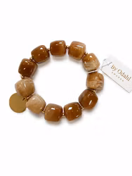 Chunky armband beige