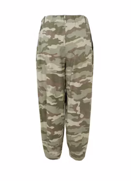 BCALLY Camouflage barrel byxor