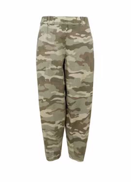 BCALLY Camouflage barrel byxor