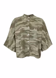 BCALLY Camouflage skjortjacka