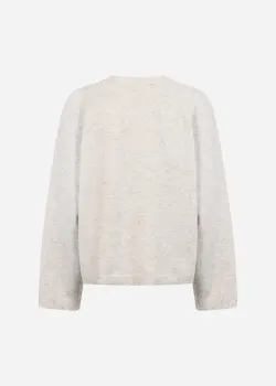 SC-ORLEAN 4 ljusbeige stickad tröja