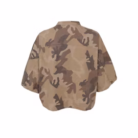 BCALLY Brown Camouflage skjortjacka