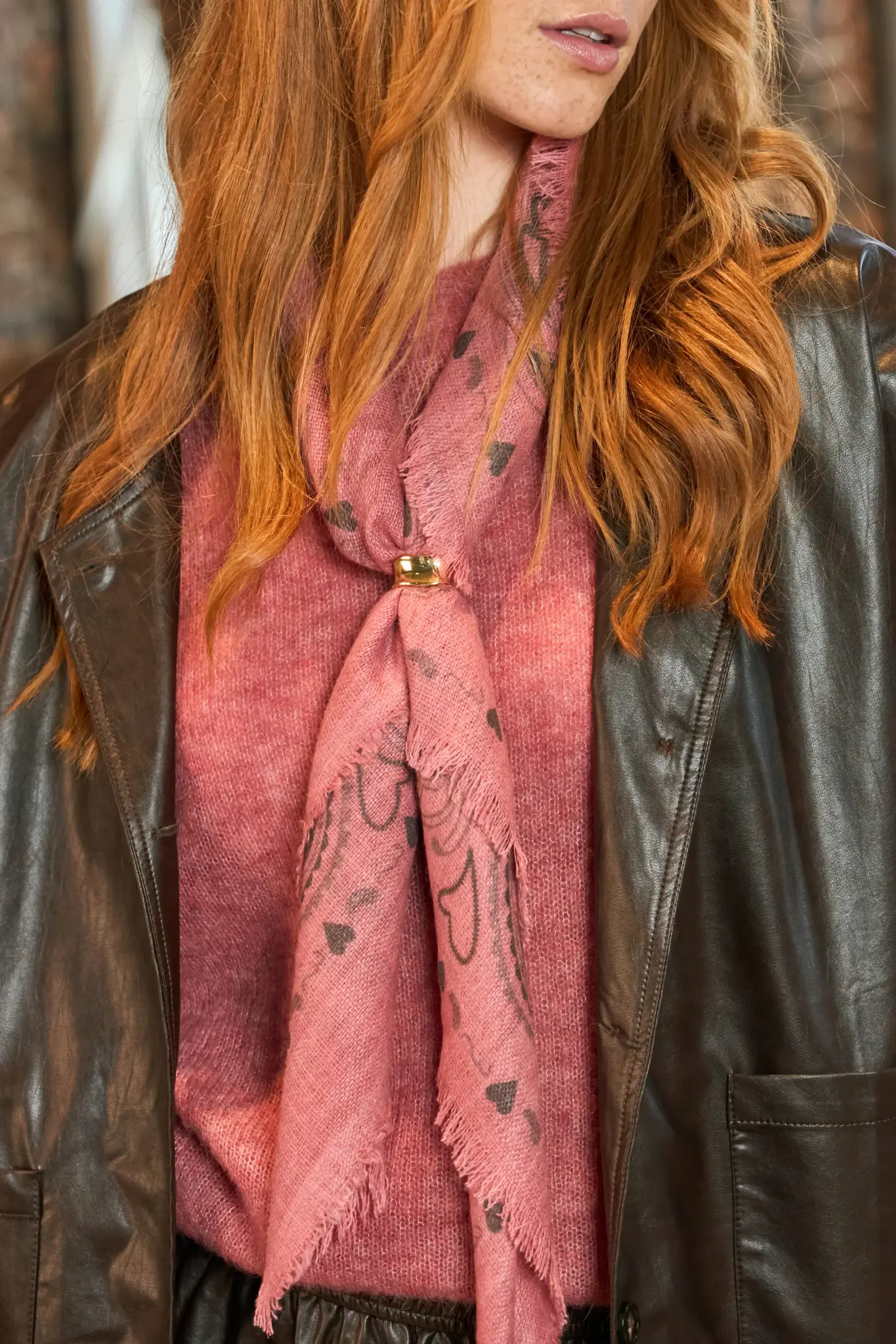 BCDENIA Mini scarf ring gold