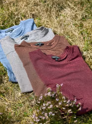 BCFAYE Glittrig taupe topp
