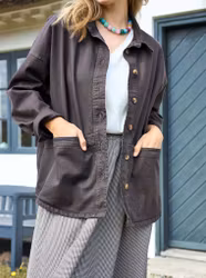 BCNOEMI Mörkbrun skjortjacka