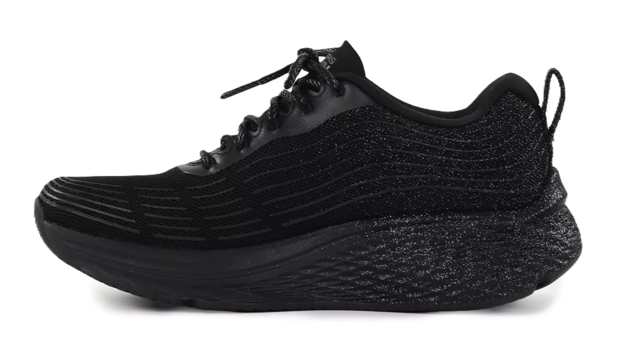 Svarta sneakers med glittriga detaljer