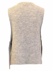 Beige stickad slipover tröja