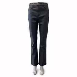 Milano Wide Coated Black rak byxa