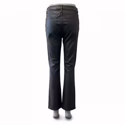 Milano Wide Coated Black rak byxa