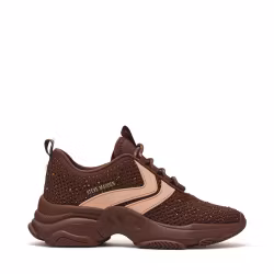 Bruna sneakers med strass