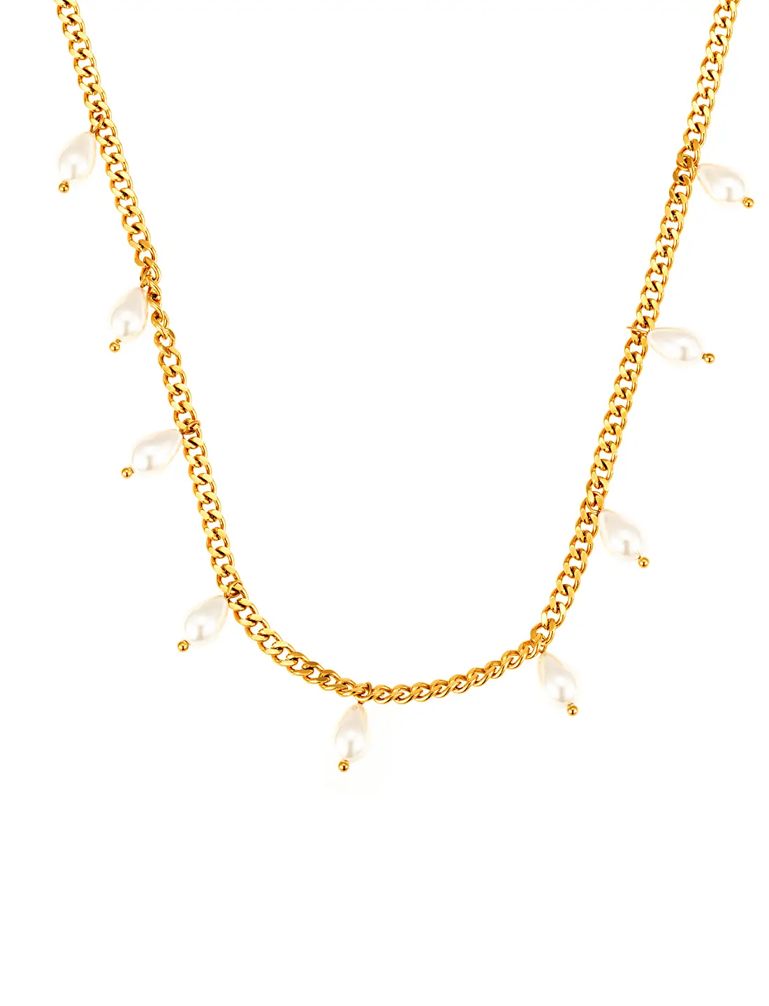 Sanremo charm halsband guld