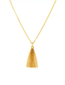 Tassel halsband guld