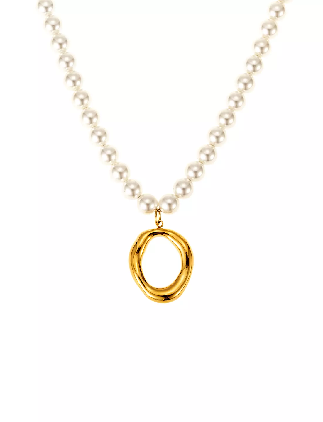 Halo pearl halsband