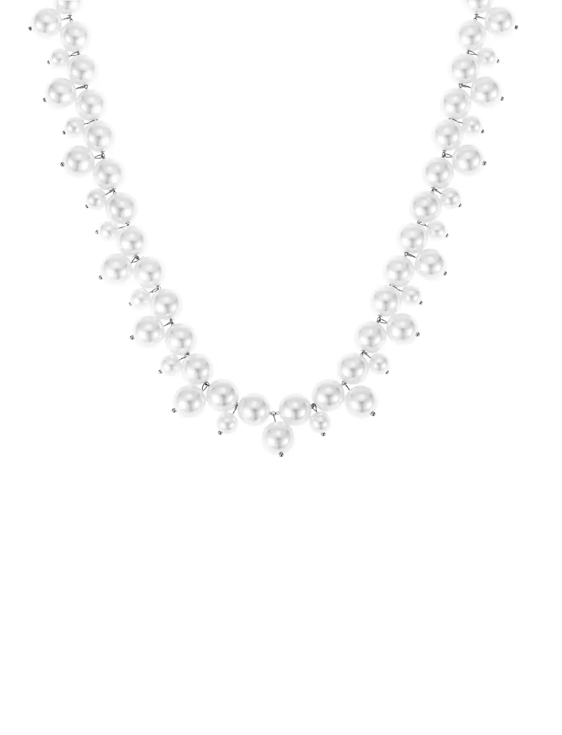 Cloud pearl halsband guld