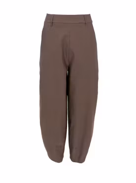 BCBEVERLY Espresso barrel byxor i superstretch