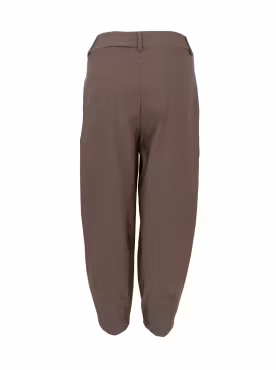 BCBEVERLY Espresso barrel byxor i superstretch