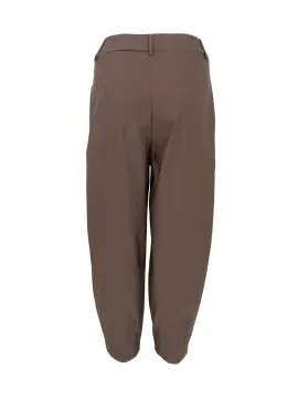 BCBEVERLY Espresso barrel byxor i superstretch