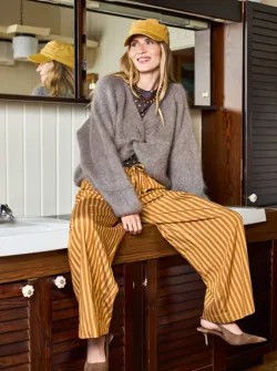 BCBJOERK Taupe mohairbolero